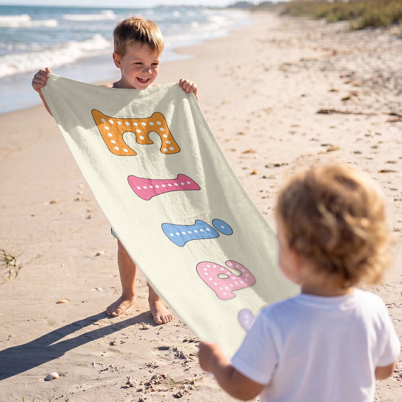 Personalisiertes Kinder Badehandtuch "Name"