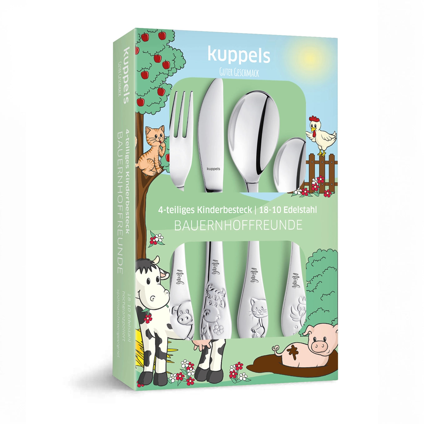 Personalisiertes Amefa Kinderbesteck "Bauernhof"