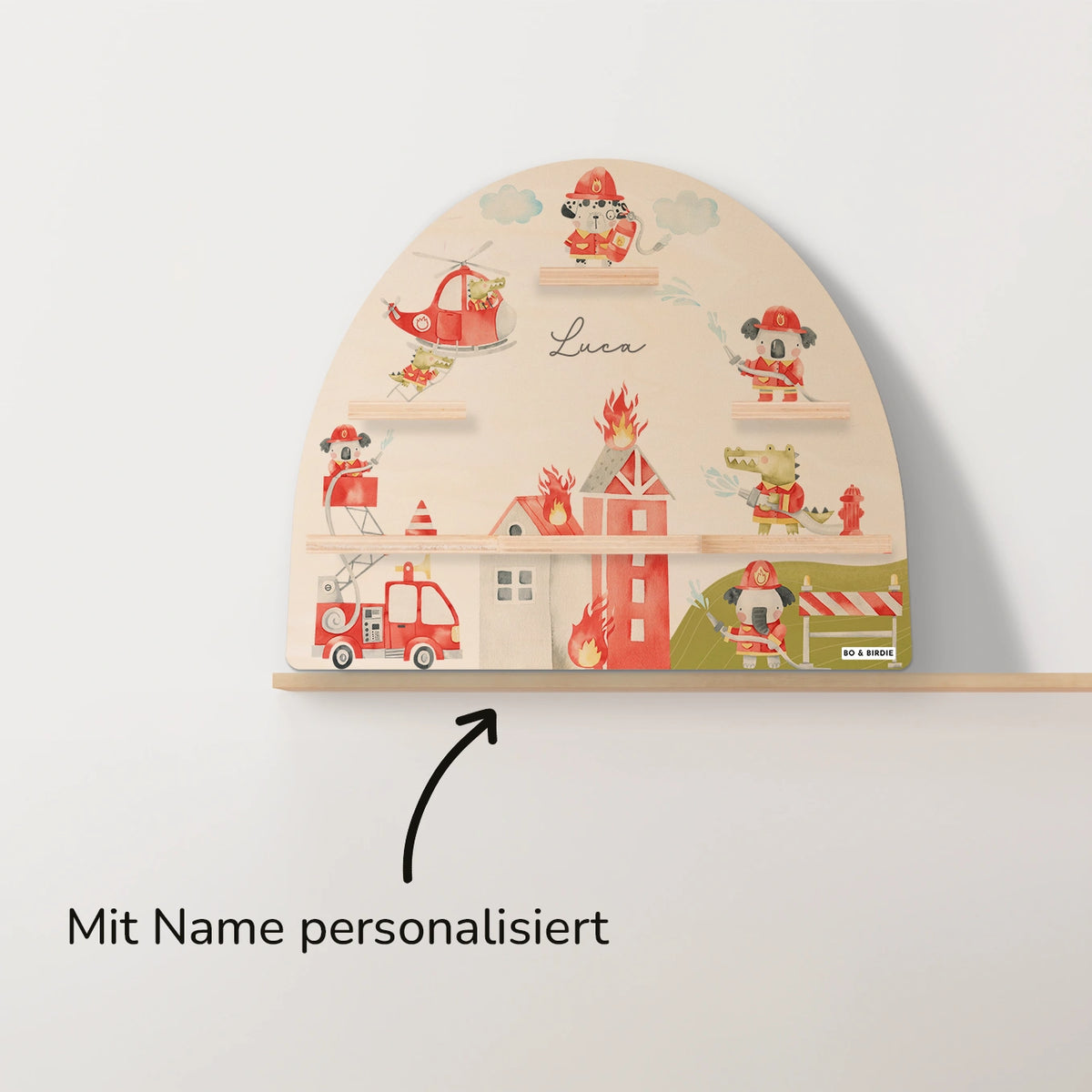 Personalisiertes Regal passend für Tonies "Feuerwehr"