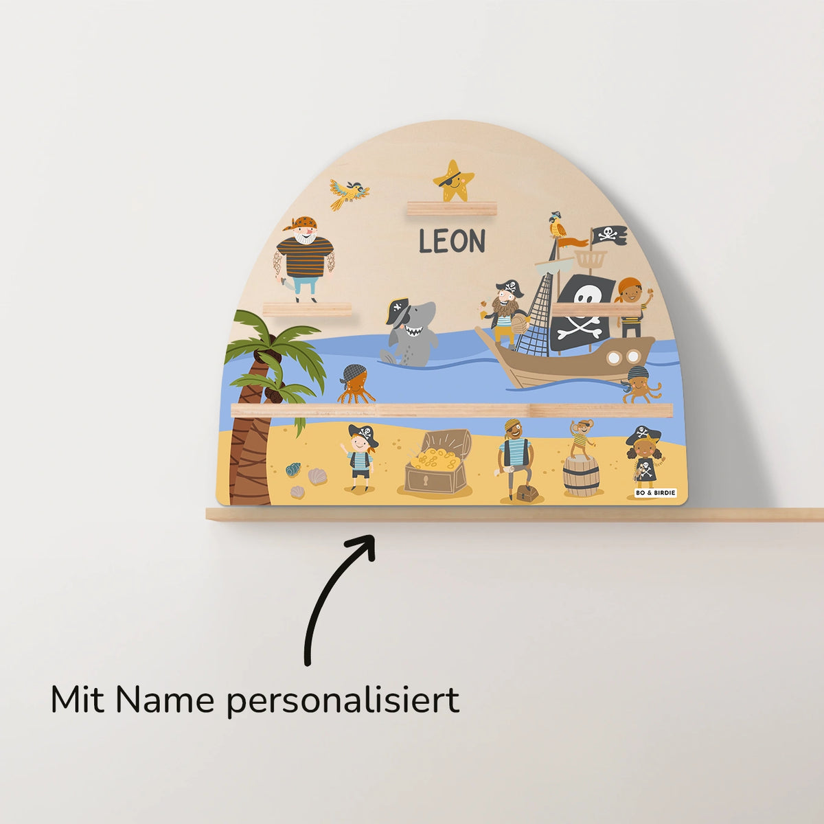 Personalisiertes Toniebox Regal "Piraten"