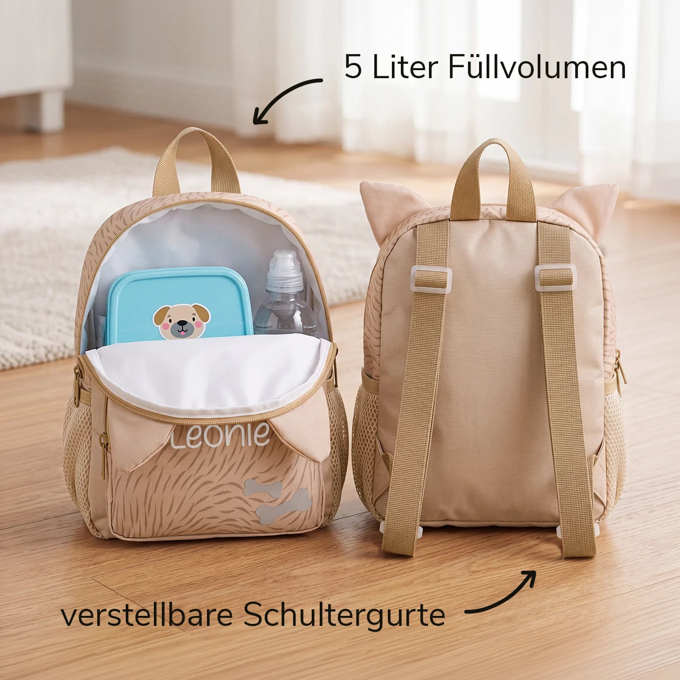 Personalisierter Kinder Rucksack "Hund"
