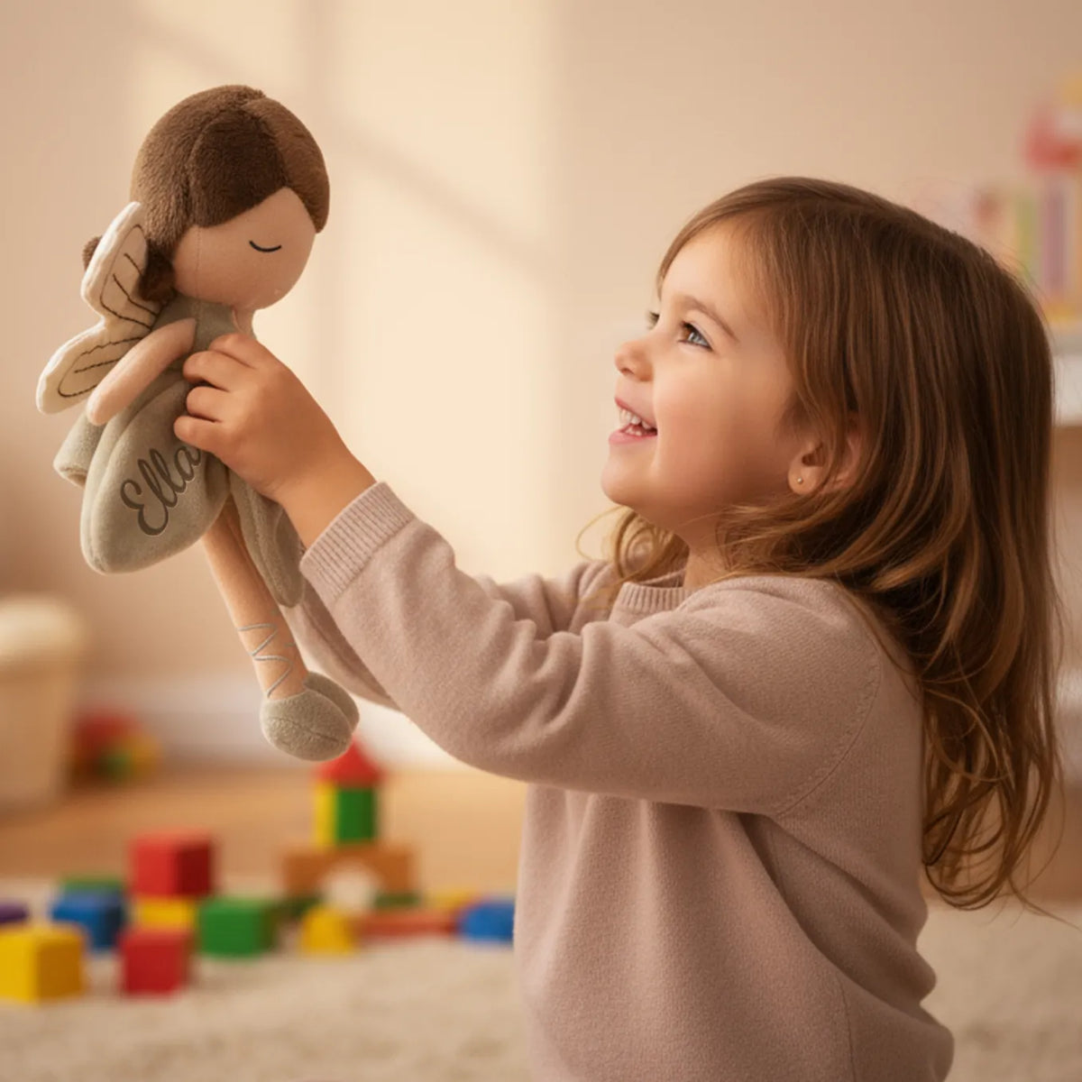 Personalisierte Kuschelpuppe "Fee"
