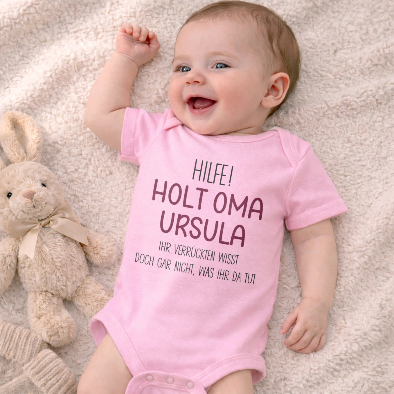 Personalisierter Babybody "Holt Oma / Opa"