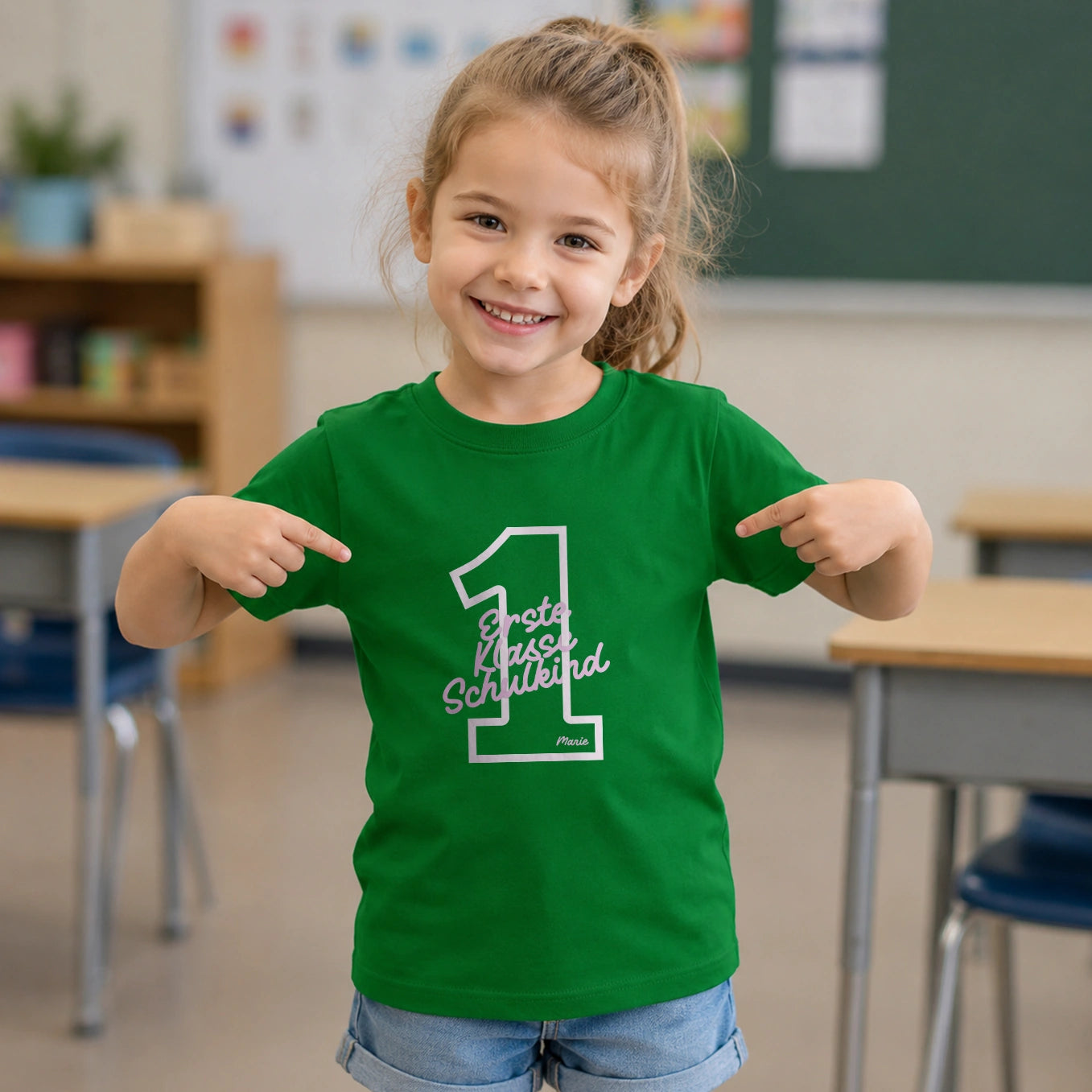 Personalisiertes T-Shirt “Erste Klasse Schulkind”