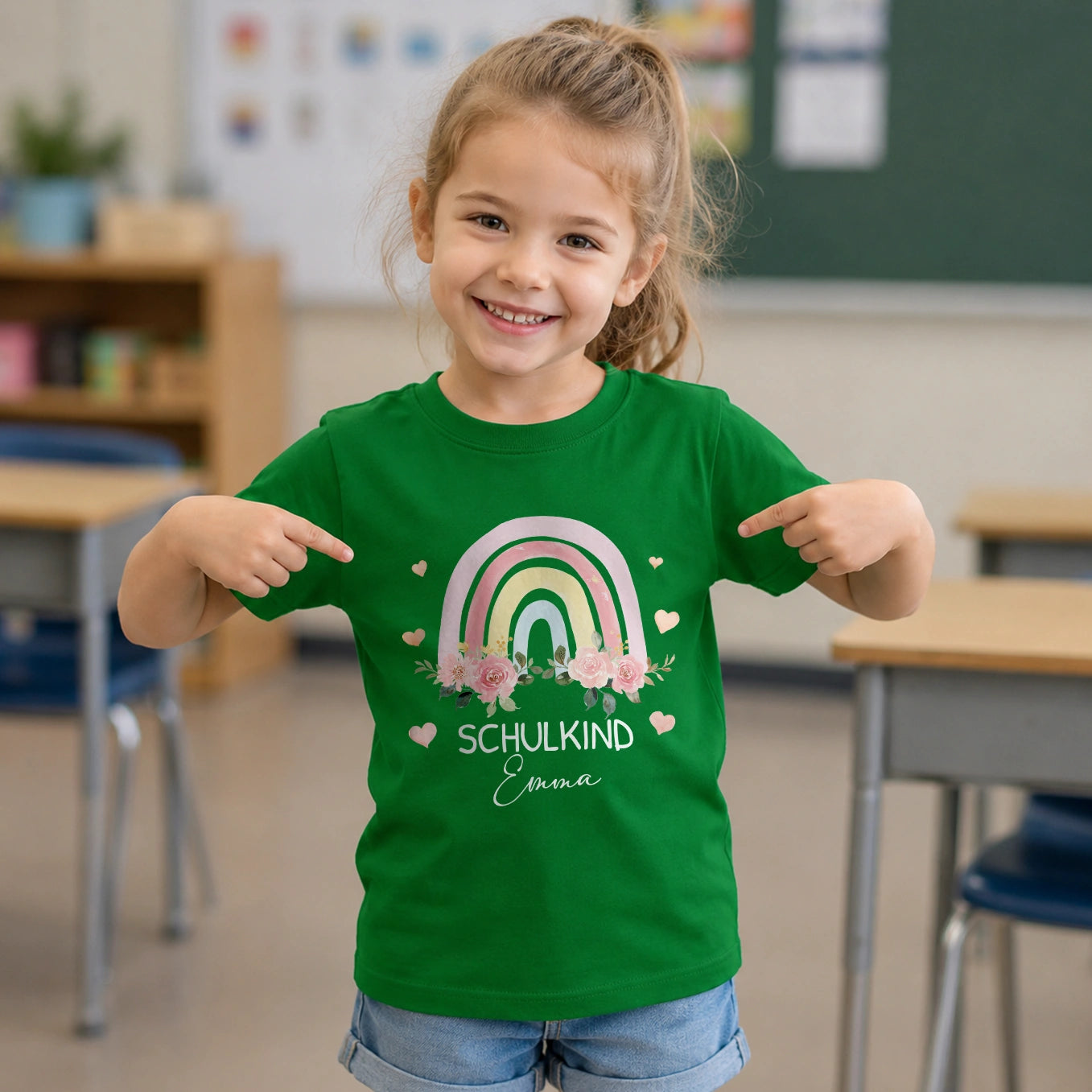 Personalisiertes T-Shirt "Regenbogen"