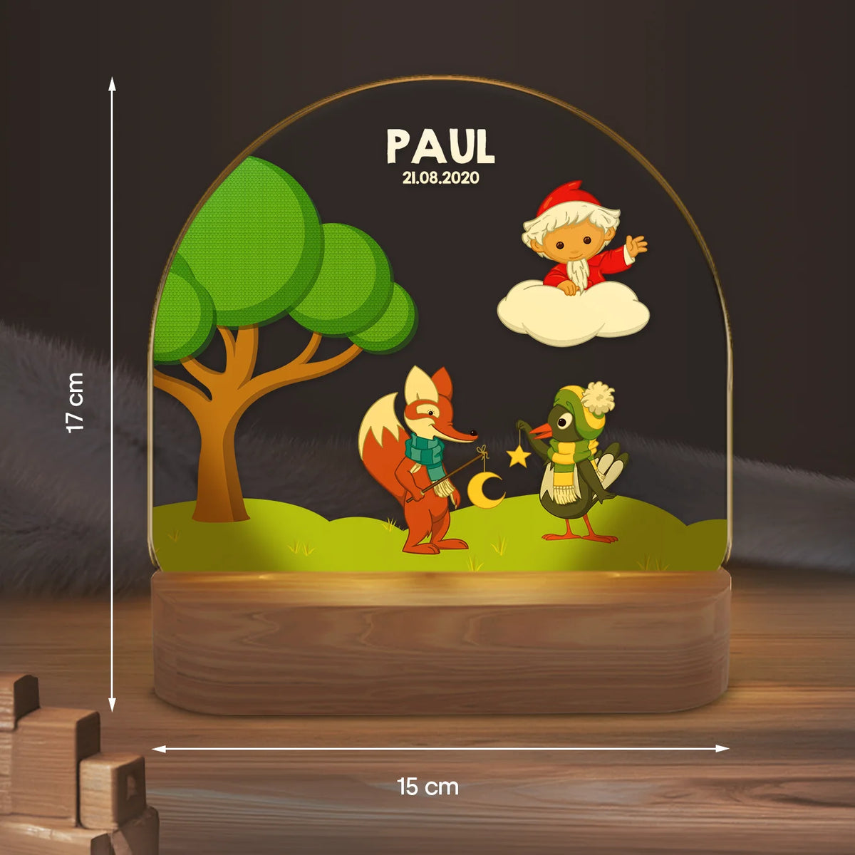 Personalisiertes Nachtlicht "Unser Sandmännchen" - "Freunde"