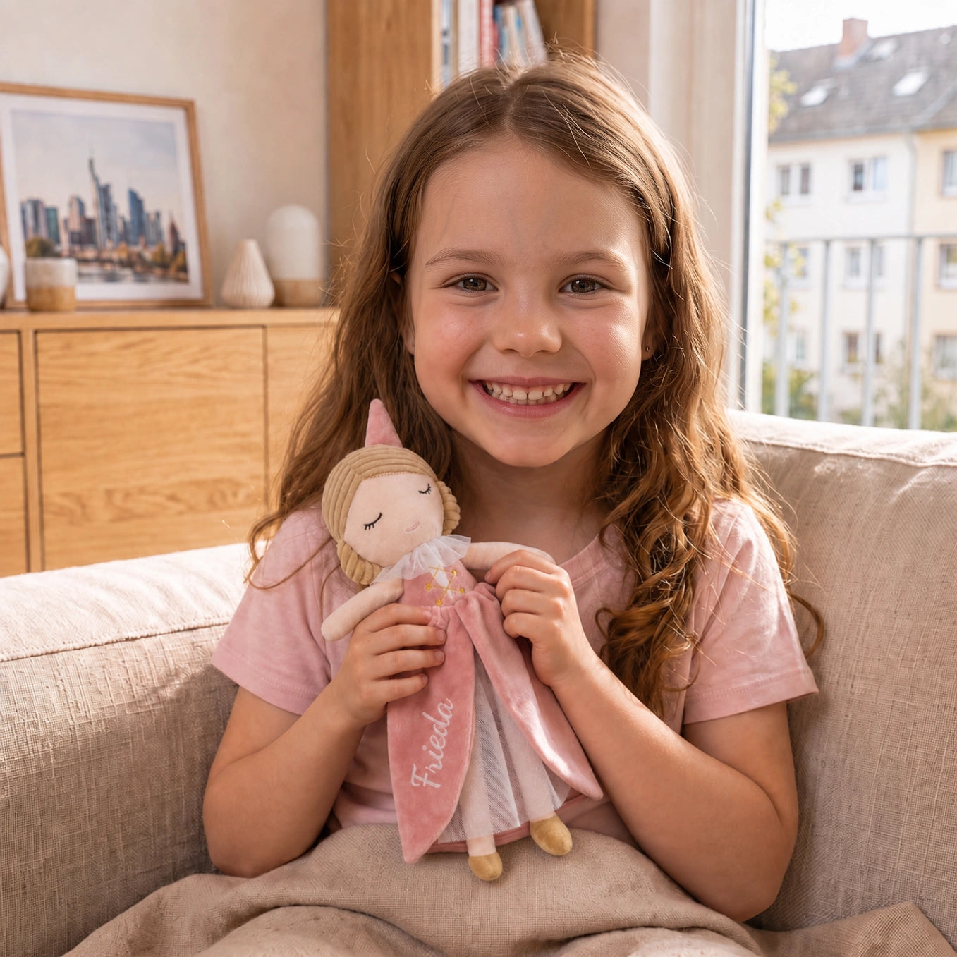 Personalisierte Kuschelpuppe "Prinzessin"