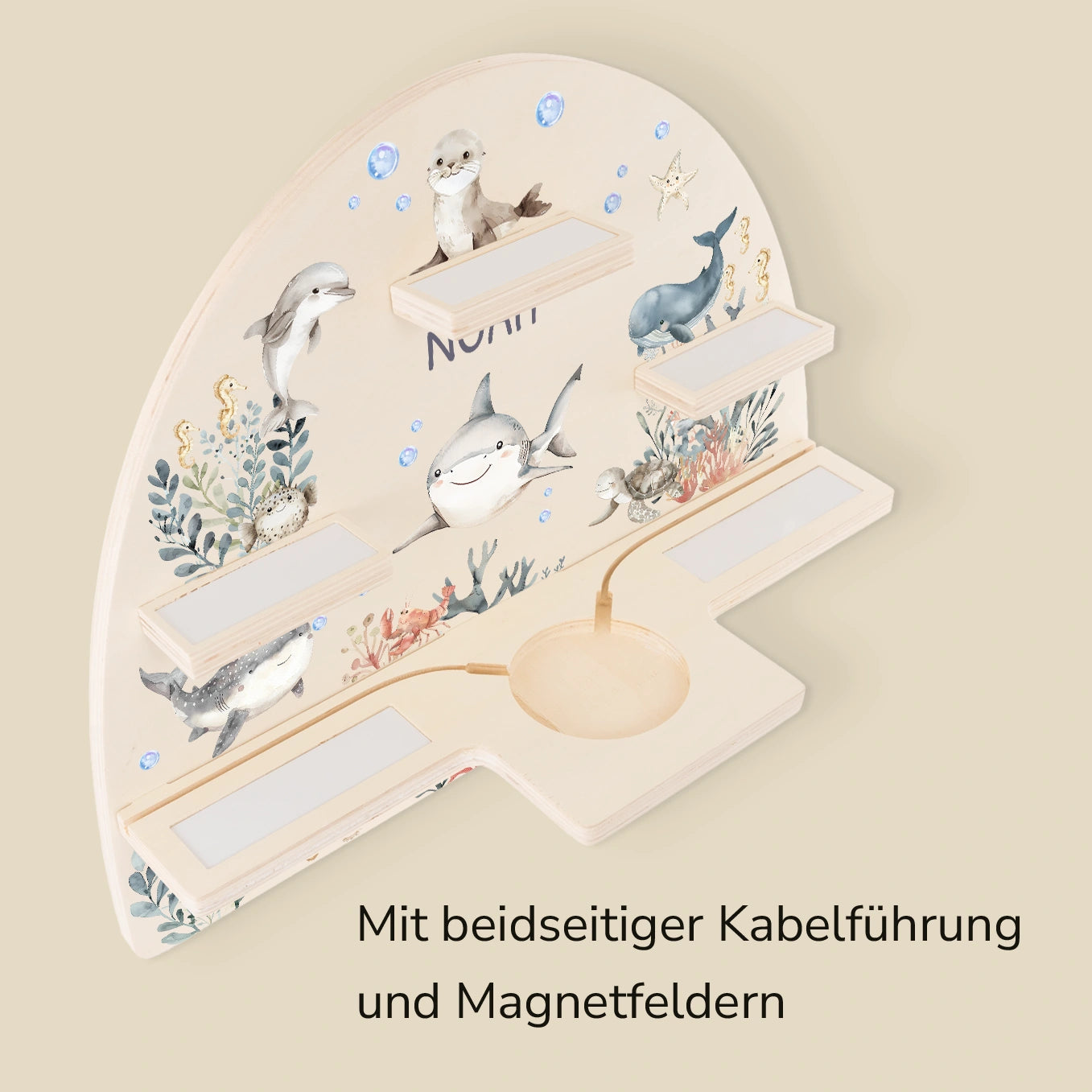 Personalisiertes Toniebox Regal "Tiere im Ozean"