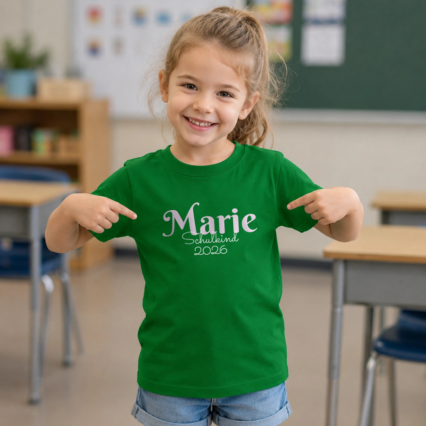Personalisiertes T-Shirt “Schulkind” Pastell