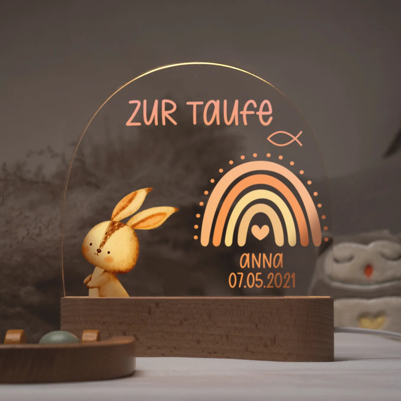 Personalisiertes Nachtlicht "Taufe"