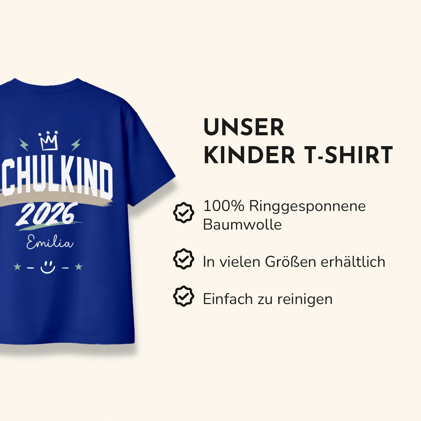 Personalisiertes T-Shirt "Schulkind"