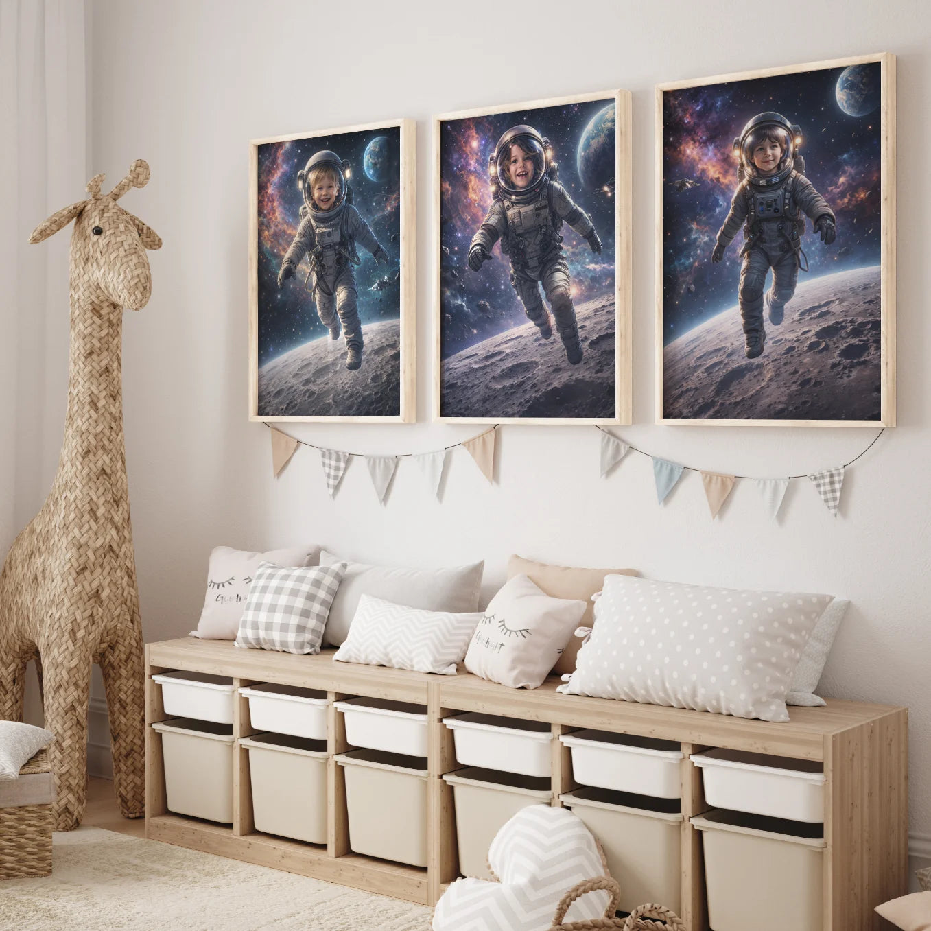 Personalisiertes Kinderposter "Astronaut"
