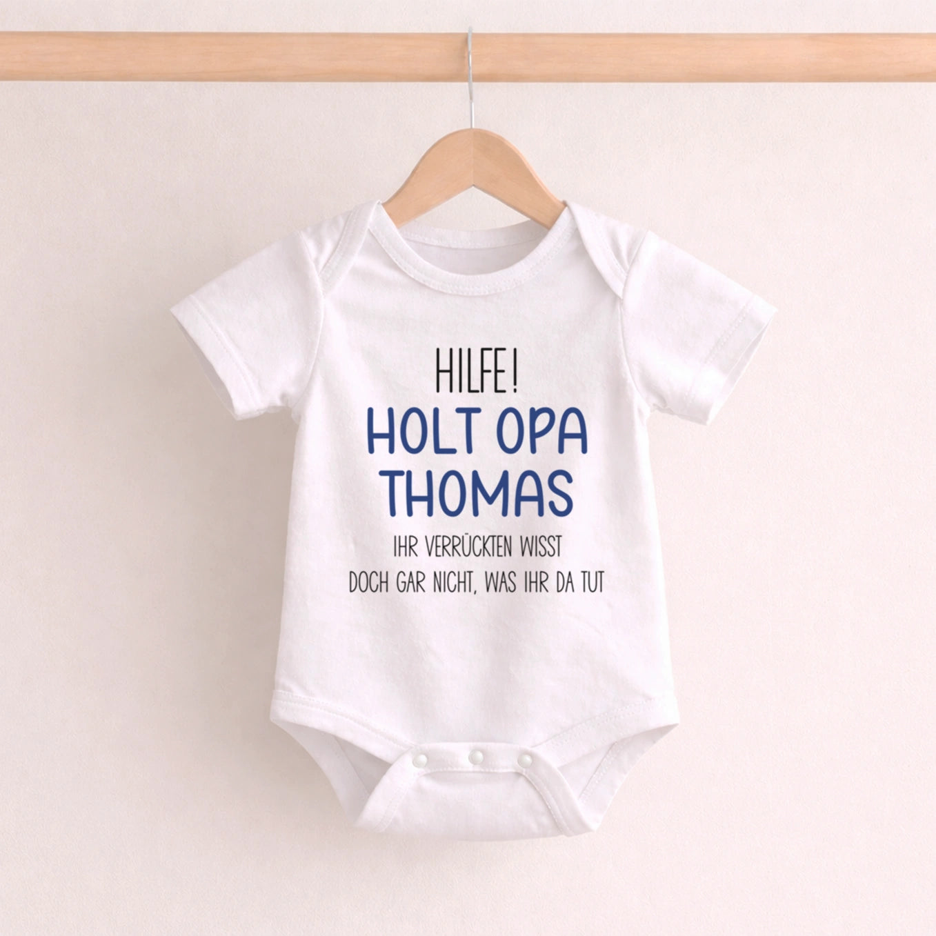 Personalisierter Babybody "Holt Oma / Opa"