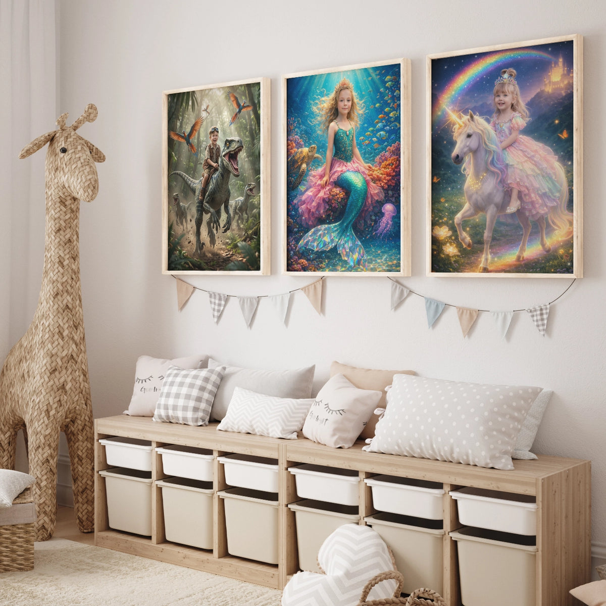 Personalisiertes Kinderposter "Prinzessin"