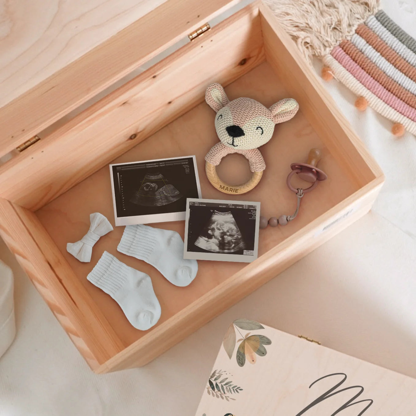 Personalisierte Erinnerungsbox "Safari Tiere"