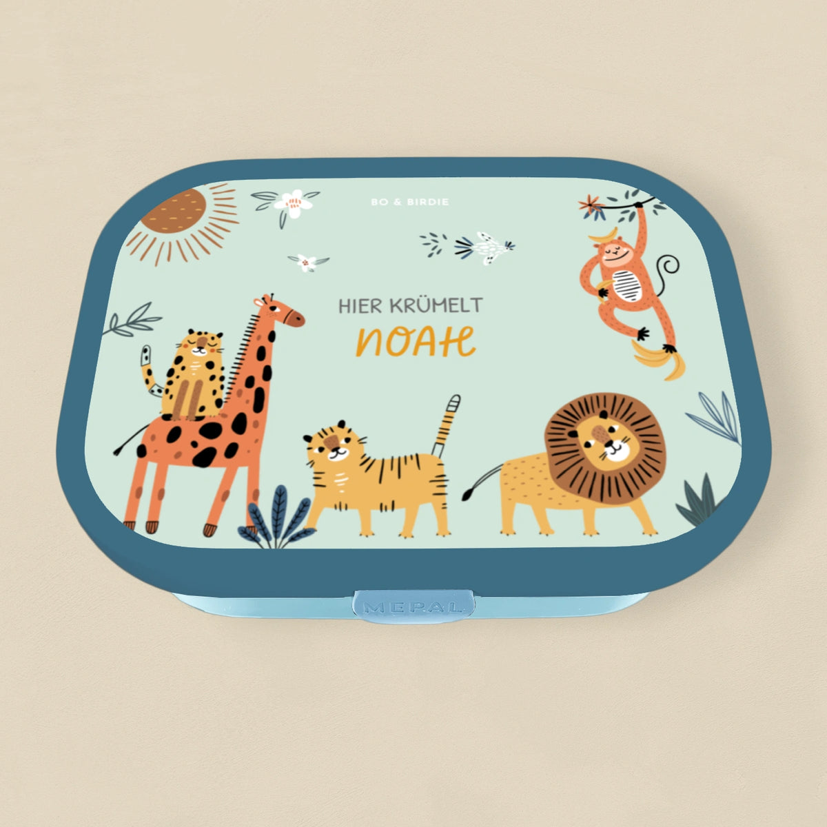 Personalisierte Mepal Brotdose "Mint Safari"