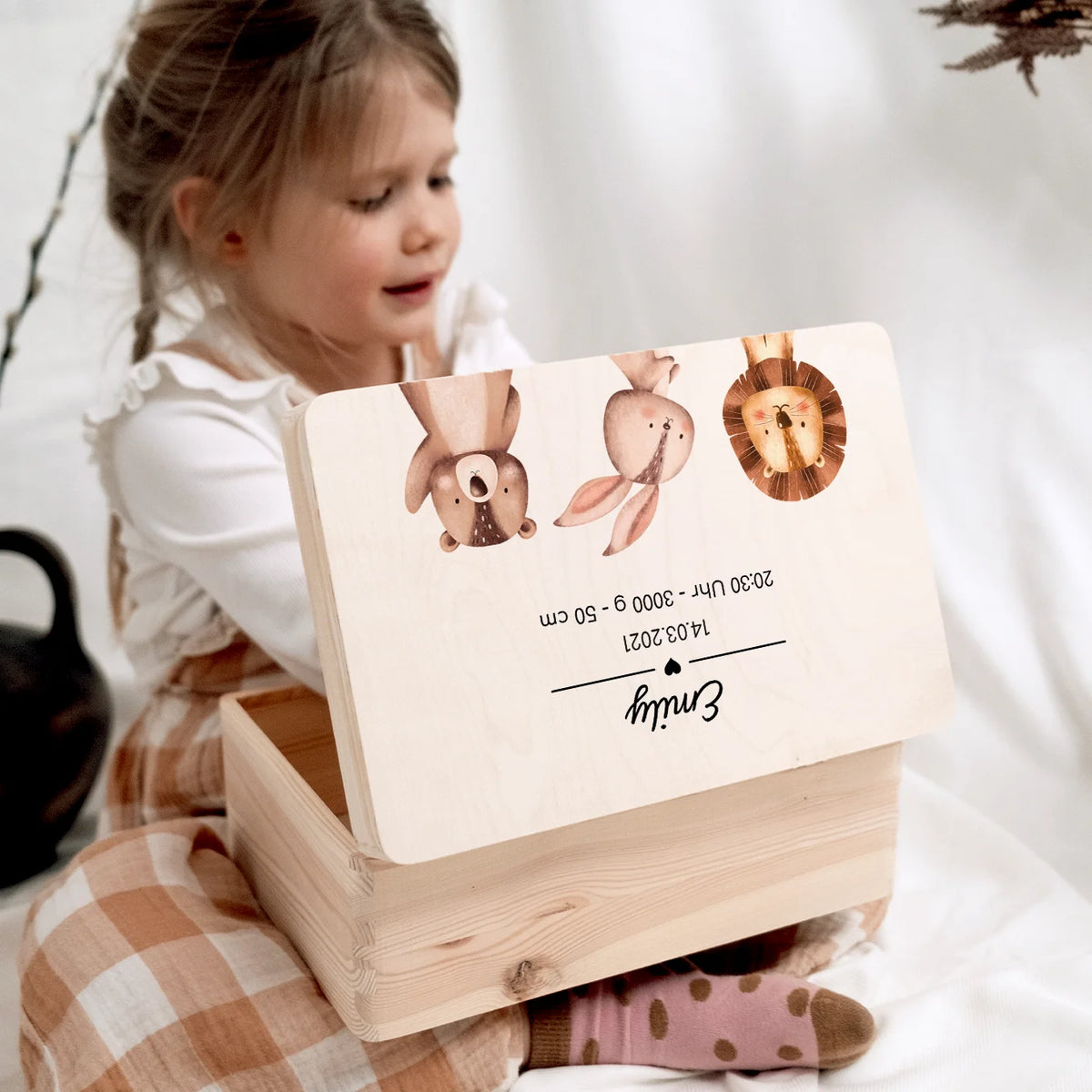 Personalisierte Erinnerungsbox "Lieblingstier"