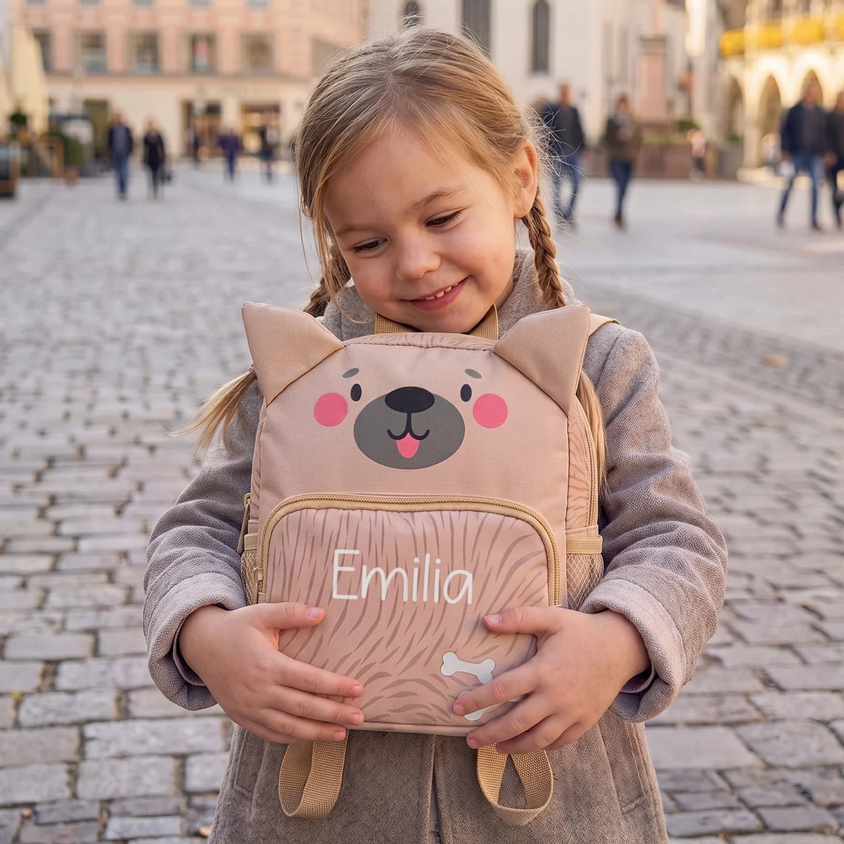 Personalisierter Kinder Rucksack "Hund"