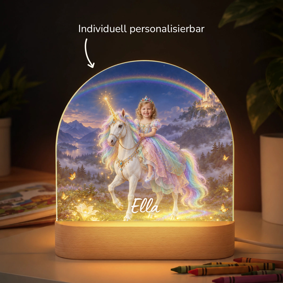Personalisiertes Nachtlicht "Prinzessin"