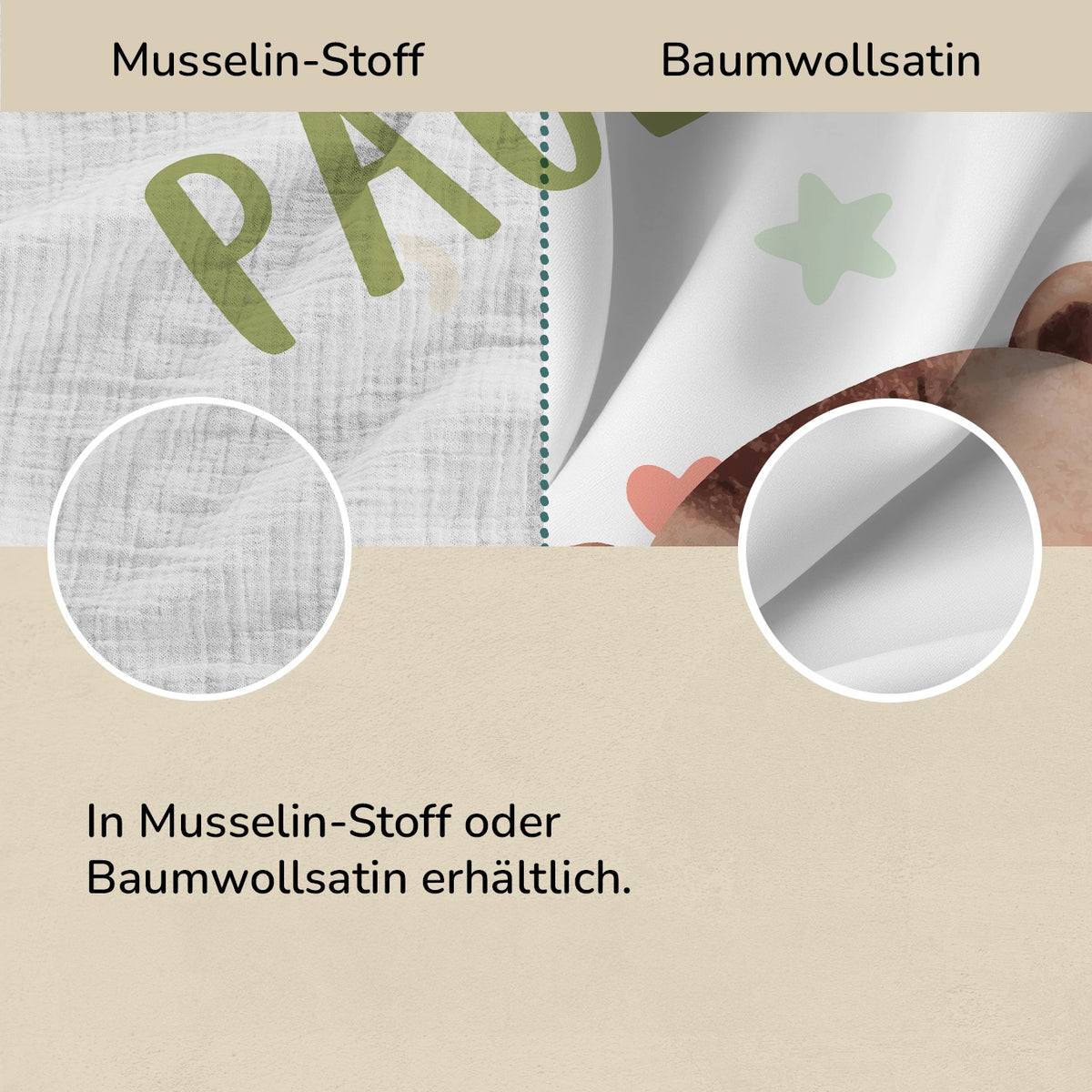 Personalisierte Kinder Bettwäsche "Lieblingstier"