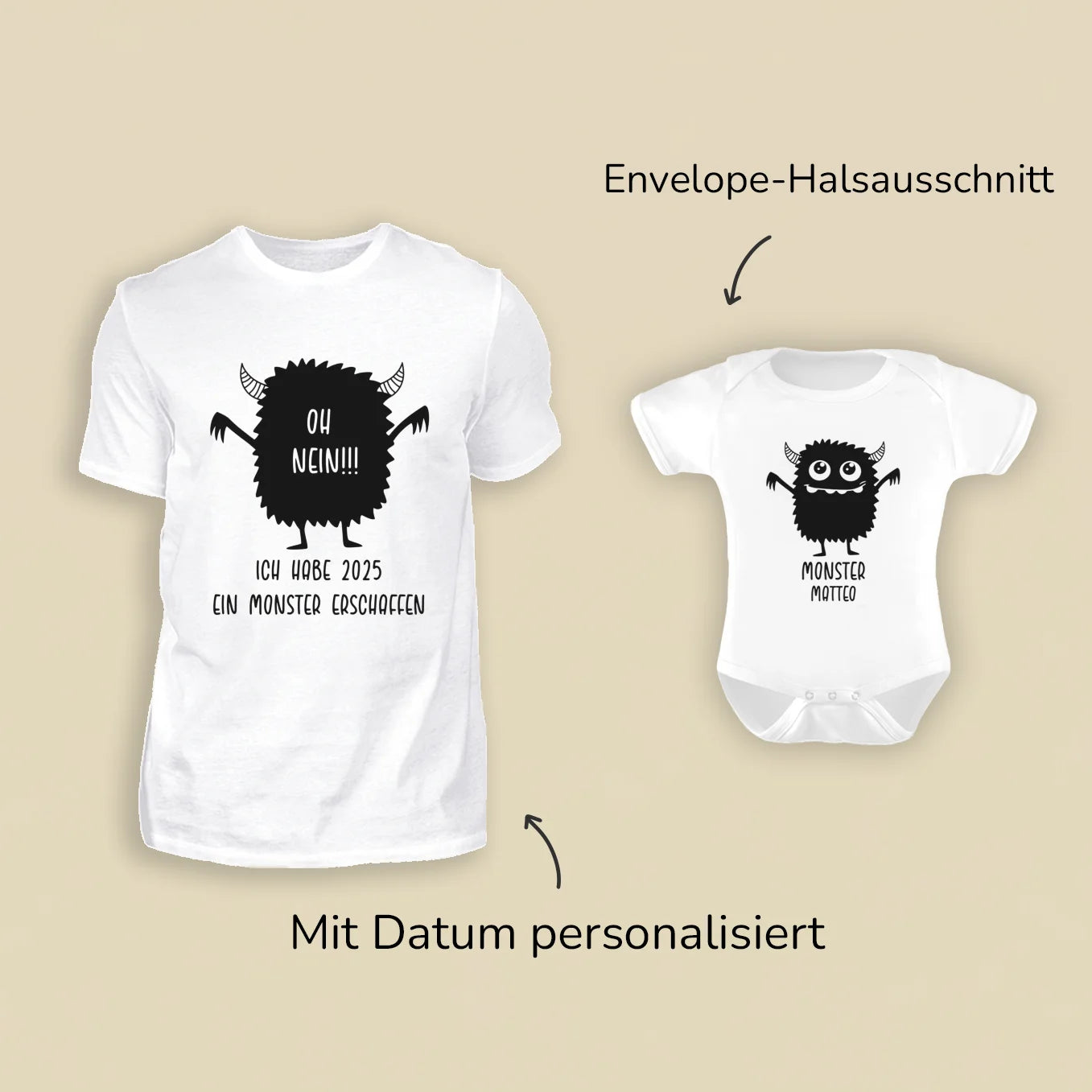 Personalisierter Partnerlook “Monster"