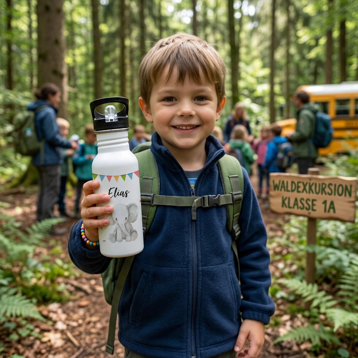 Personalisierte Trinkflasche Kinder "Wunschtier"