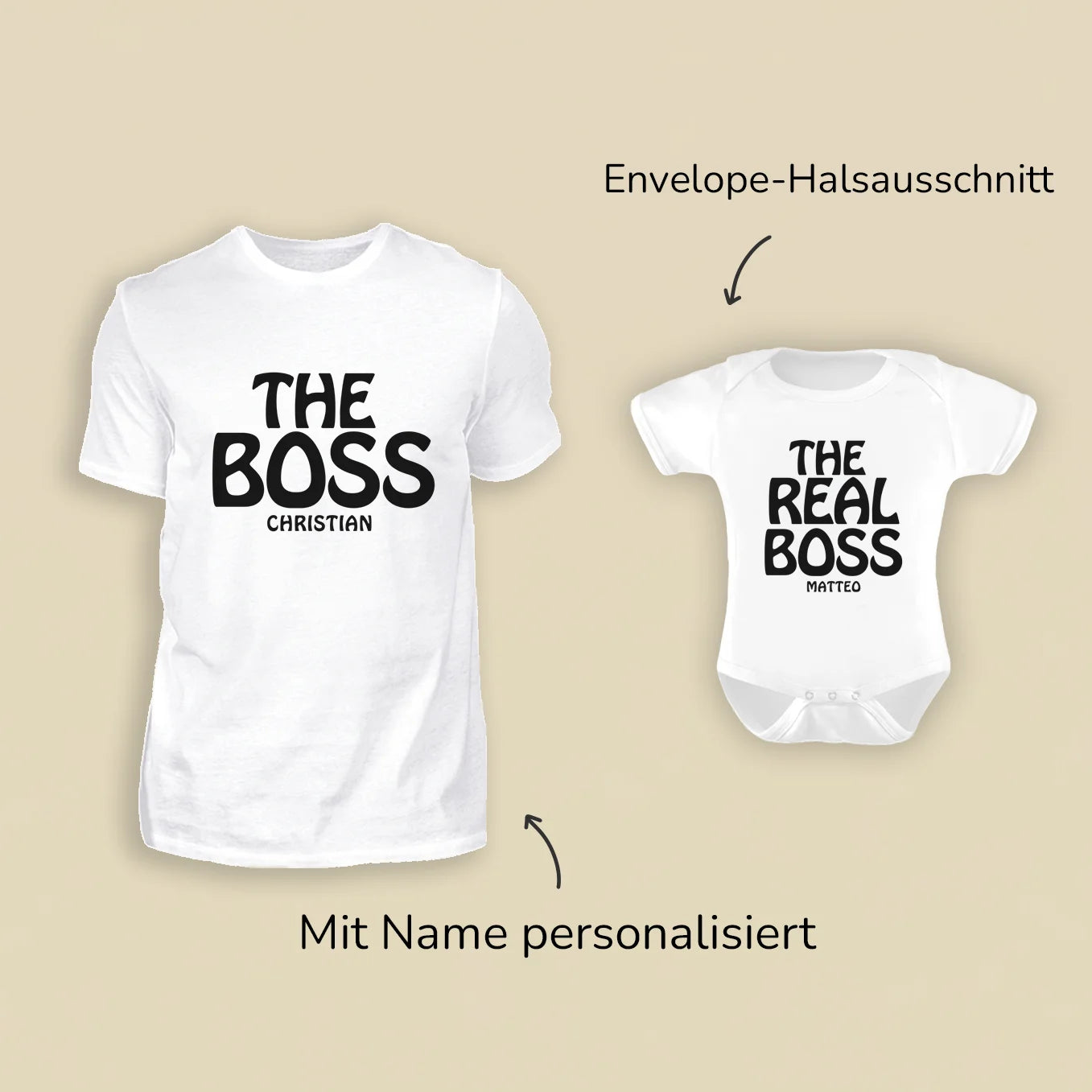 Personalisierter Partnerlook “The Boss”