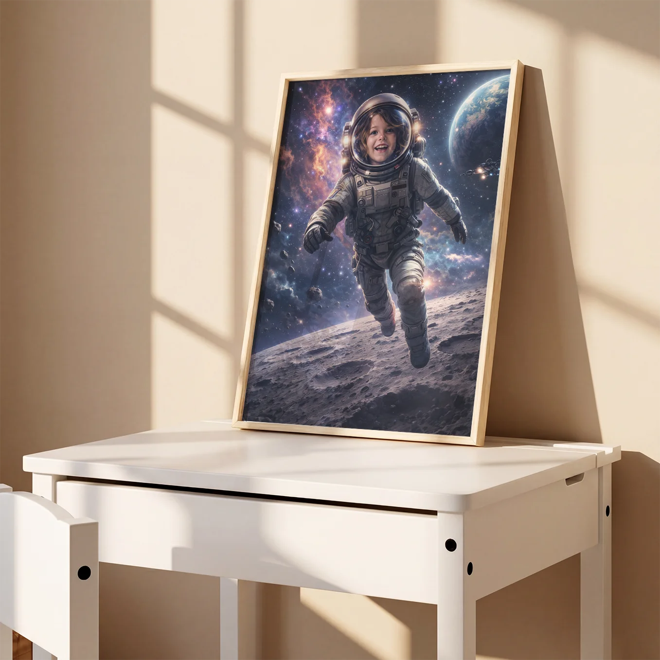 Personalisiertes Kinderposter "Astronaut"