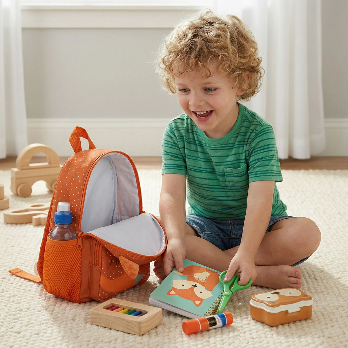 Personalisierter Kinder Rucksack "Fuchs"