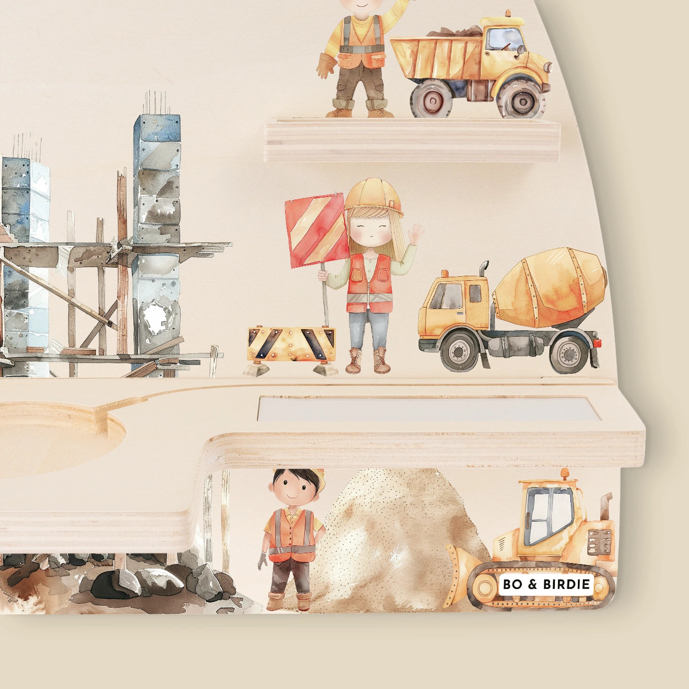 Personalisiertes Toniebox Regal "Baustelle"