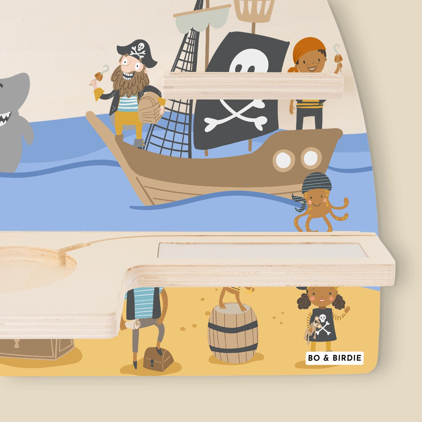 Personalisiertes Toniebox Regal "Piraten"