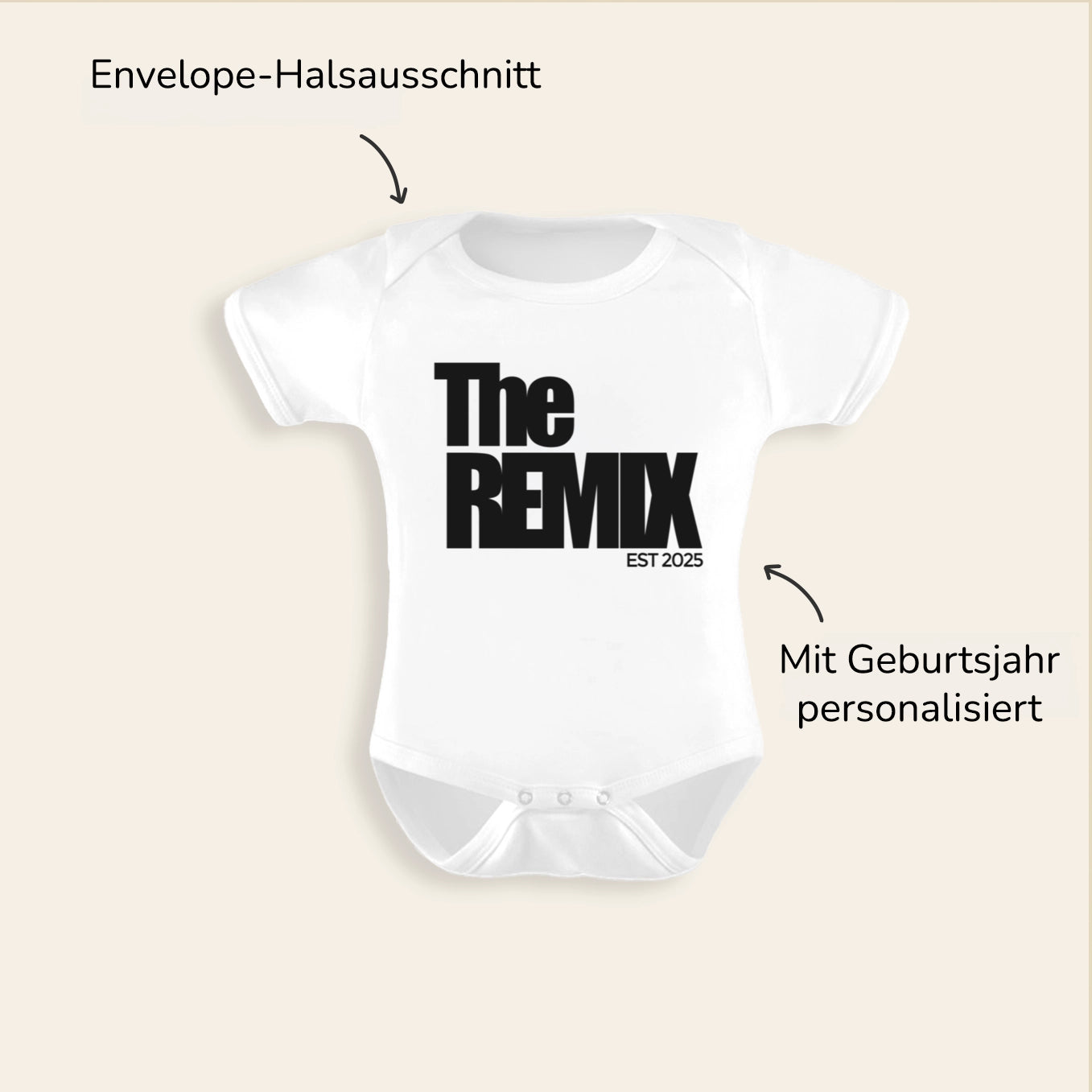 Personalisierter Strampler "The Remix"