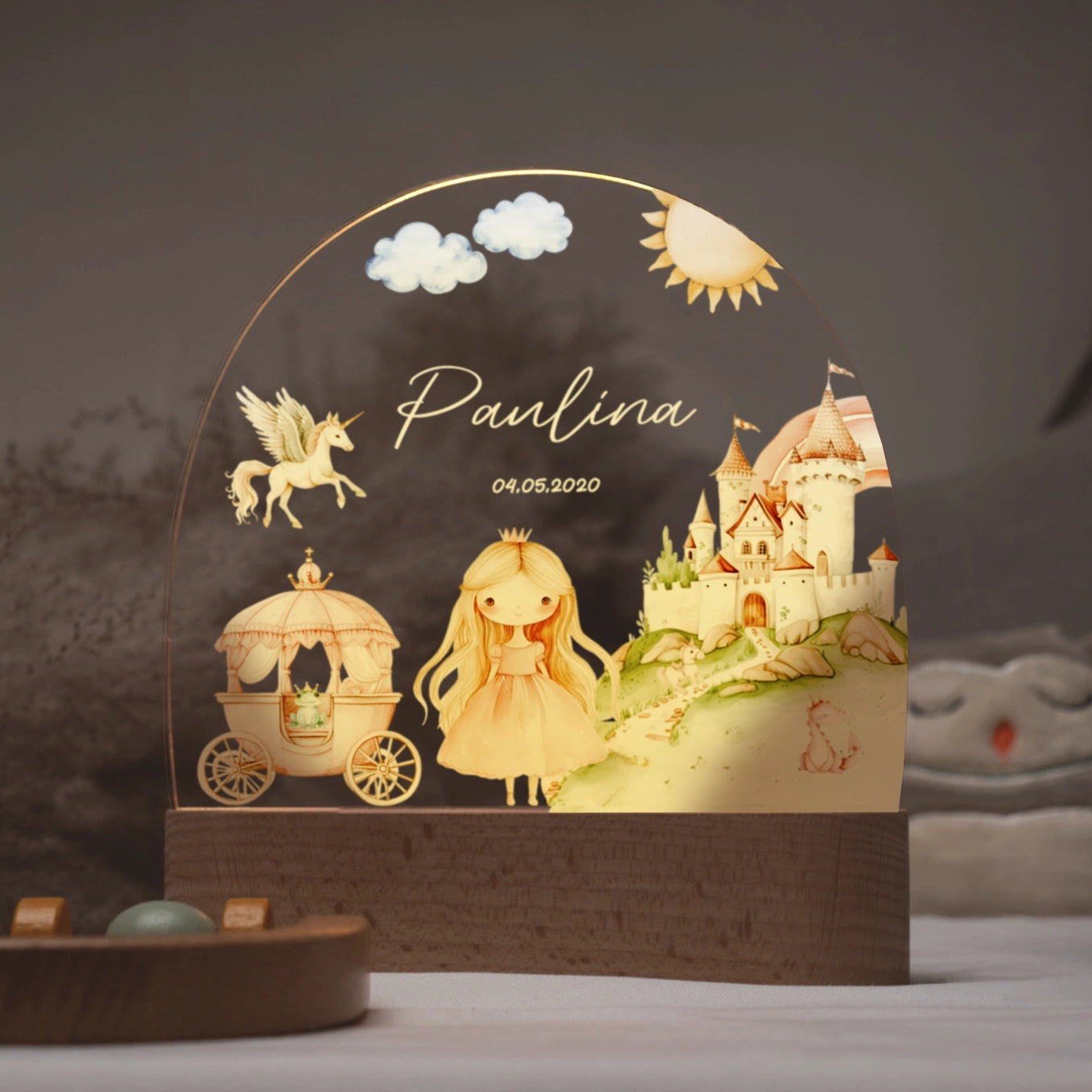 Personalisiertes Nachtlicht "Prinzessin"