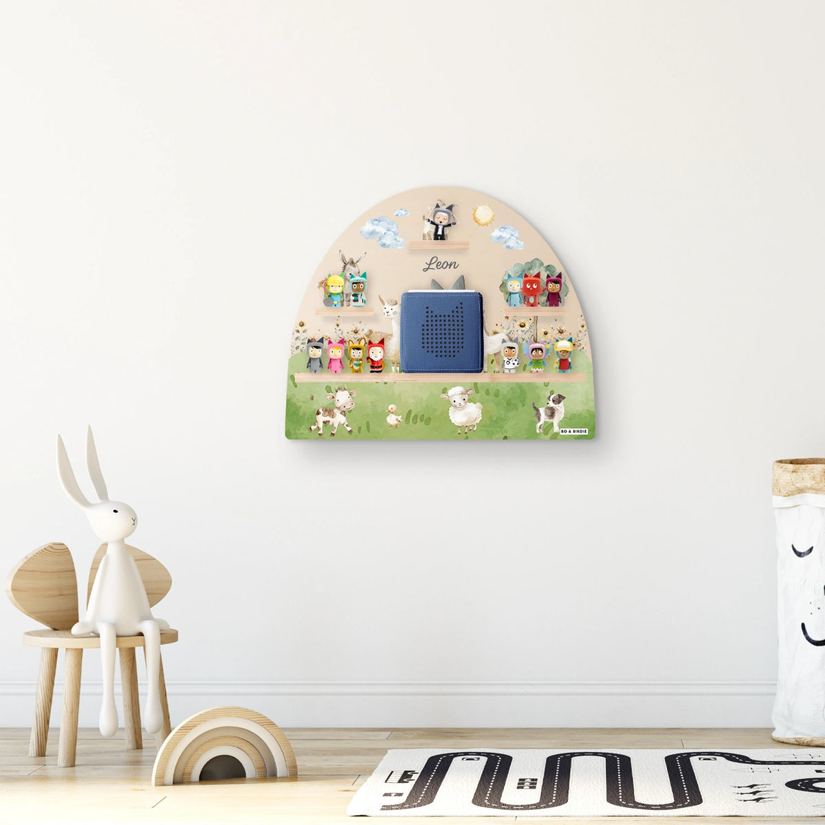 Personalisiertes Toniebox Regal "Bauernhof"