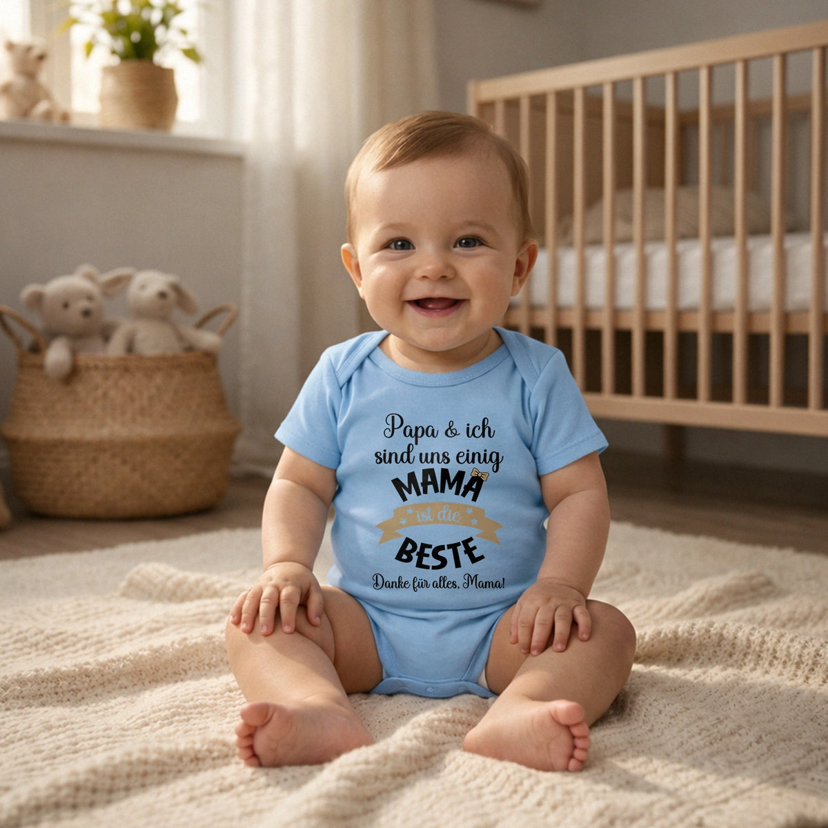 Personalisierter Babybody “Mama ist die Beste”