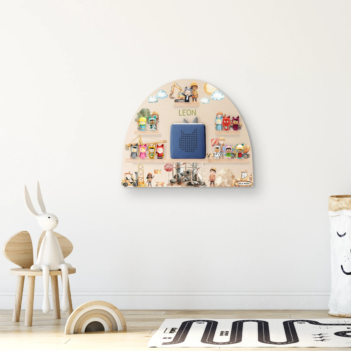 Personalisiertes Toniebox Regal "Baustelle"