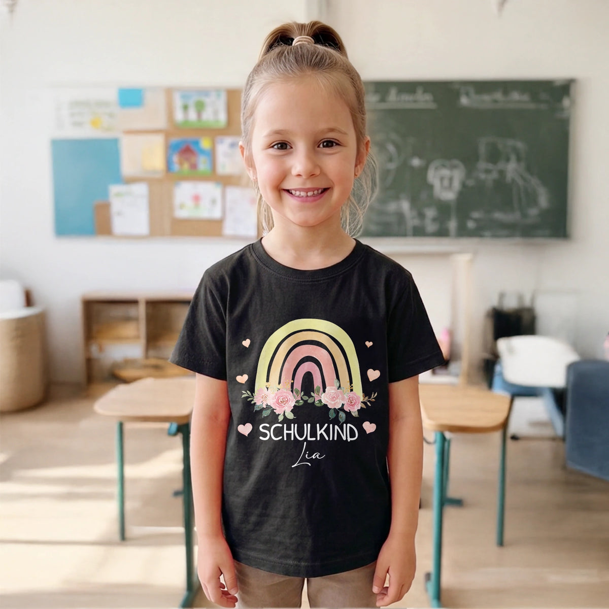 Personalisiertes T-Shirt "Regenbogen"