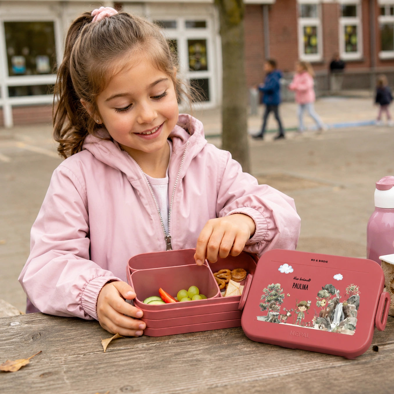 Personalisierte Mepal Bento Brotdose "Wildnis"