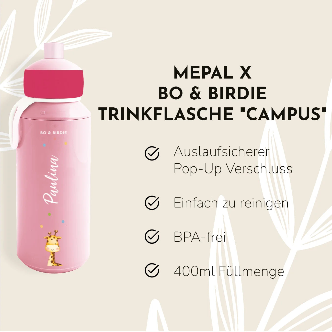 Personalisierte Mepal Brotdose & Trinkflasche "Konfetti"