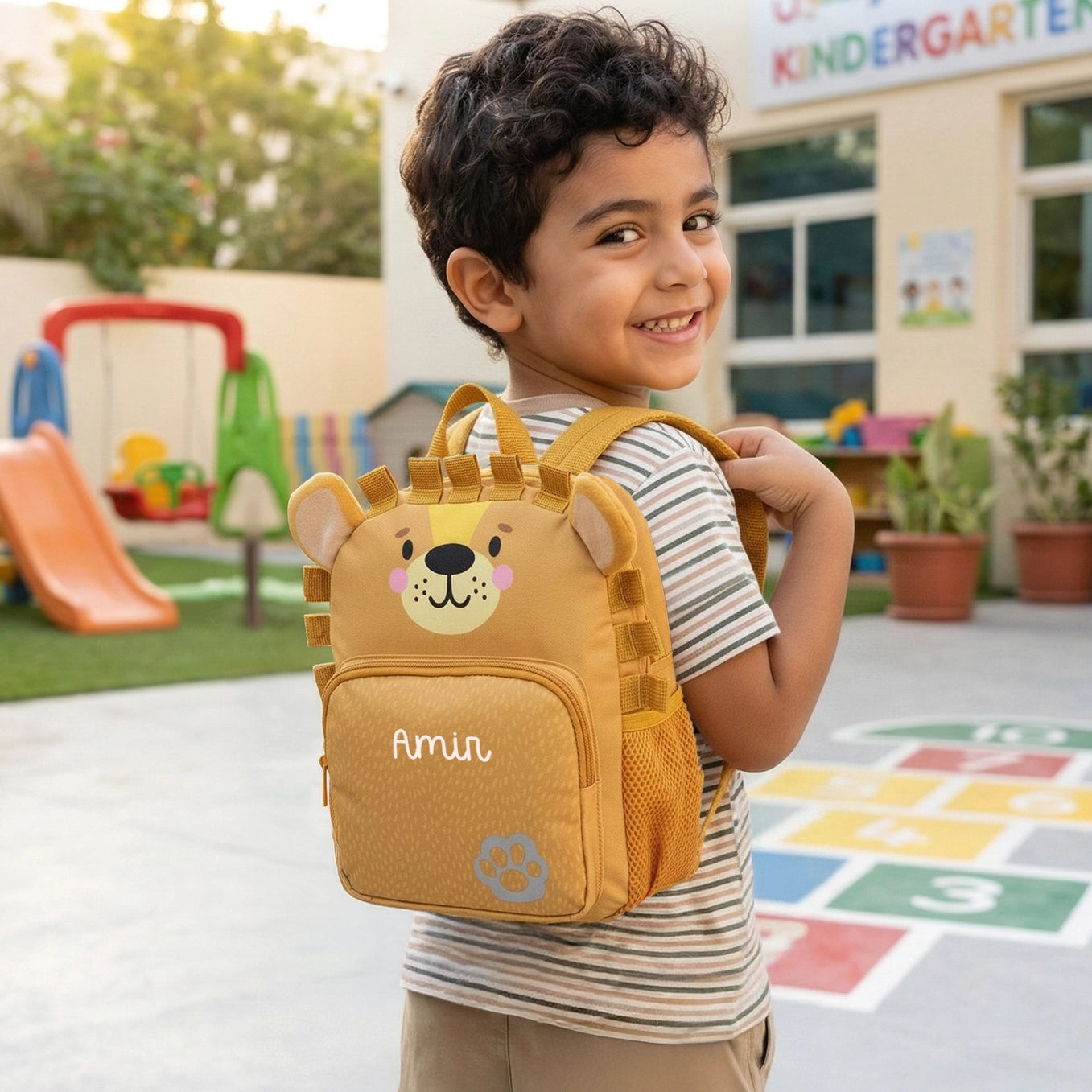 Personalisierter Kinder Rucksack "Löwe"