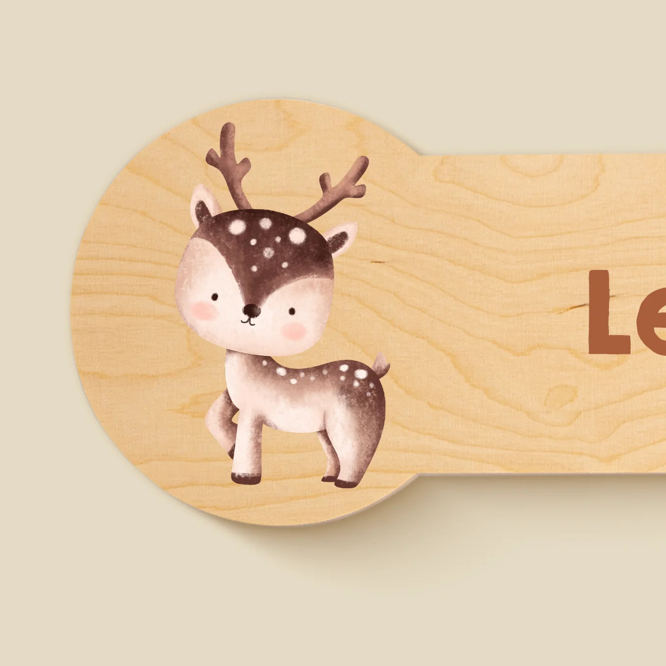Personalisiertes Kinder Türschild "Lieblingstier"