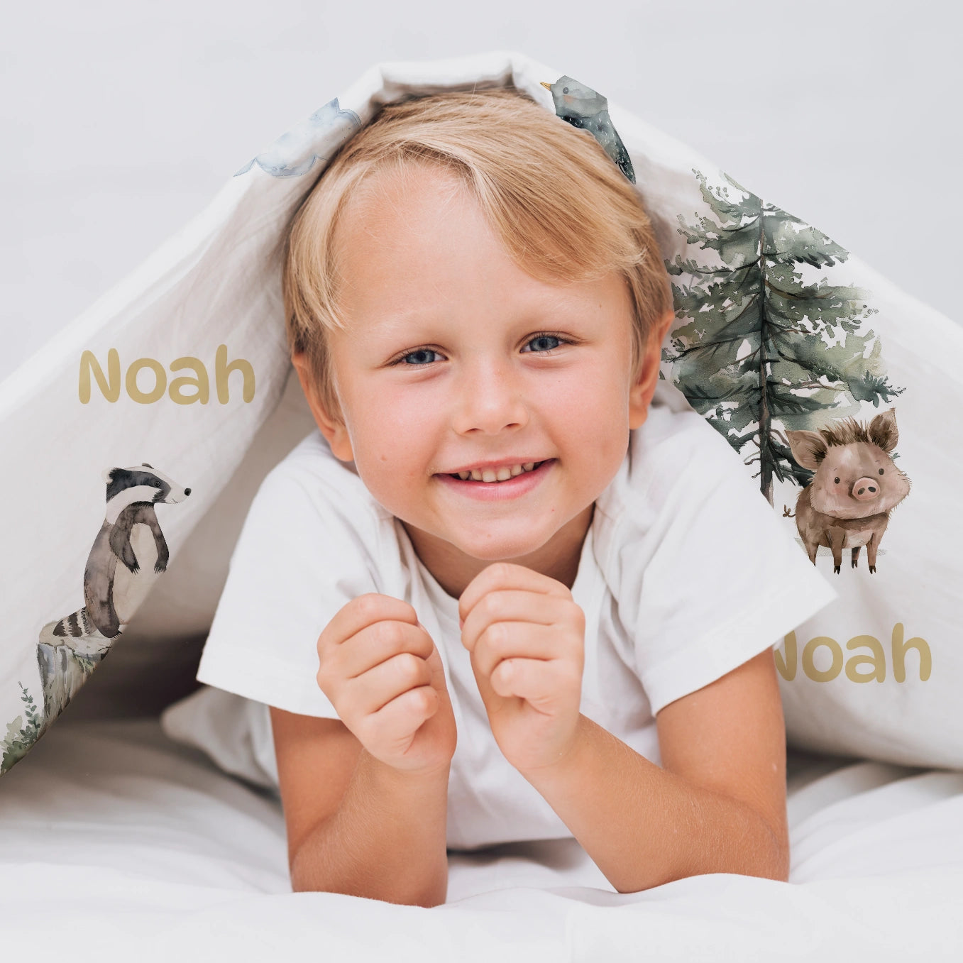 Wildlife Pattern Kids Bed Sheets Cotton / Muslin