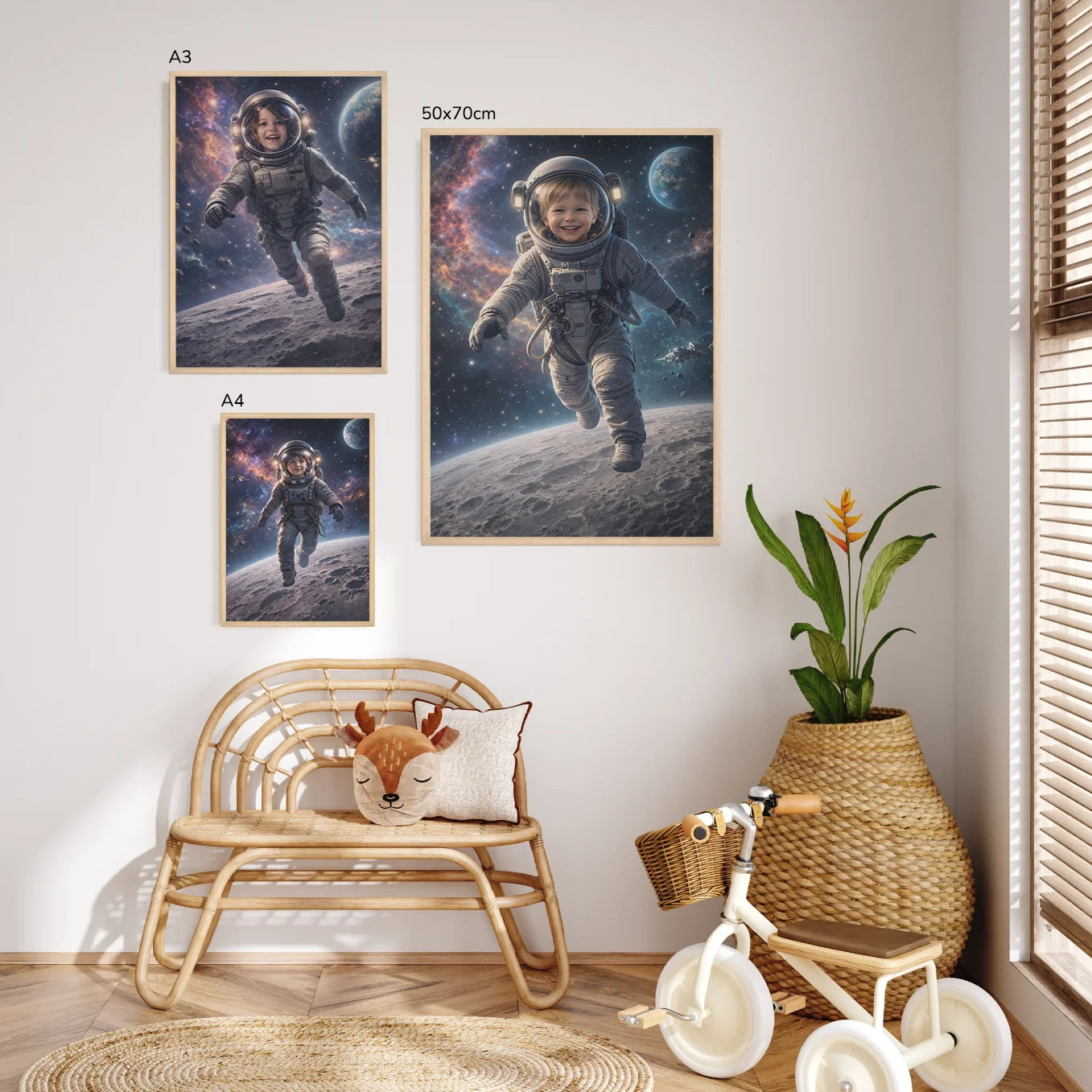 Personalisiertes Kinderposter "Astronaut"
