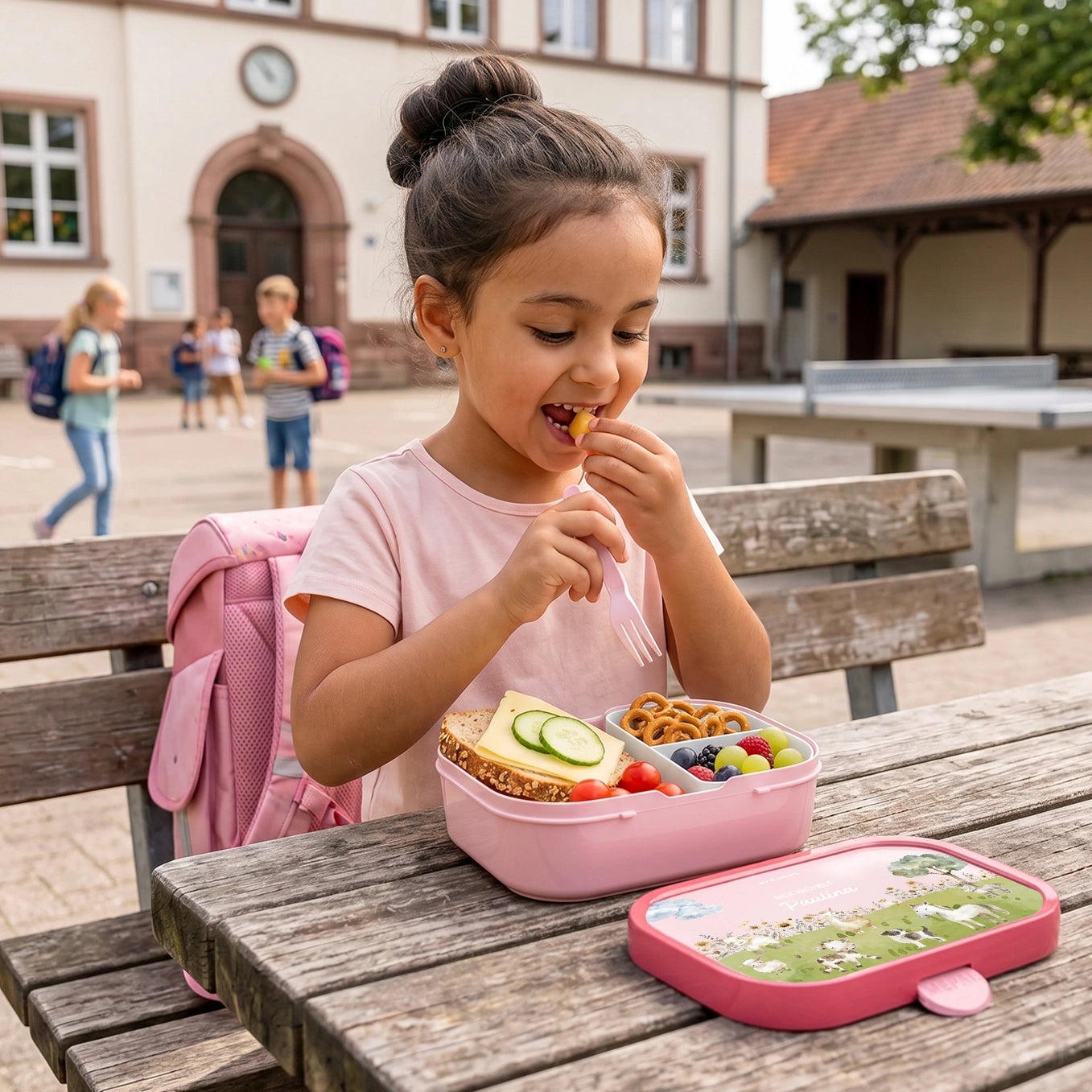 Personalisierte Mepal Campus Brotdose "Bauernhof"