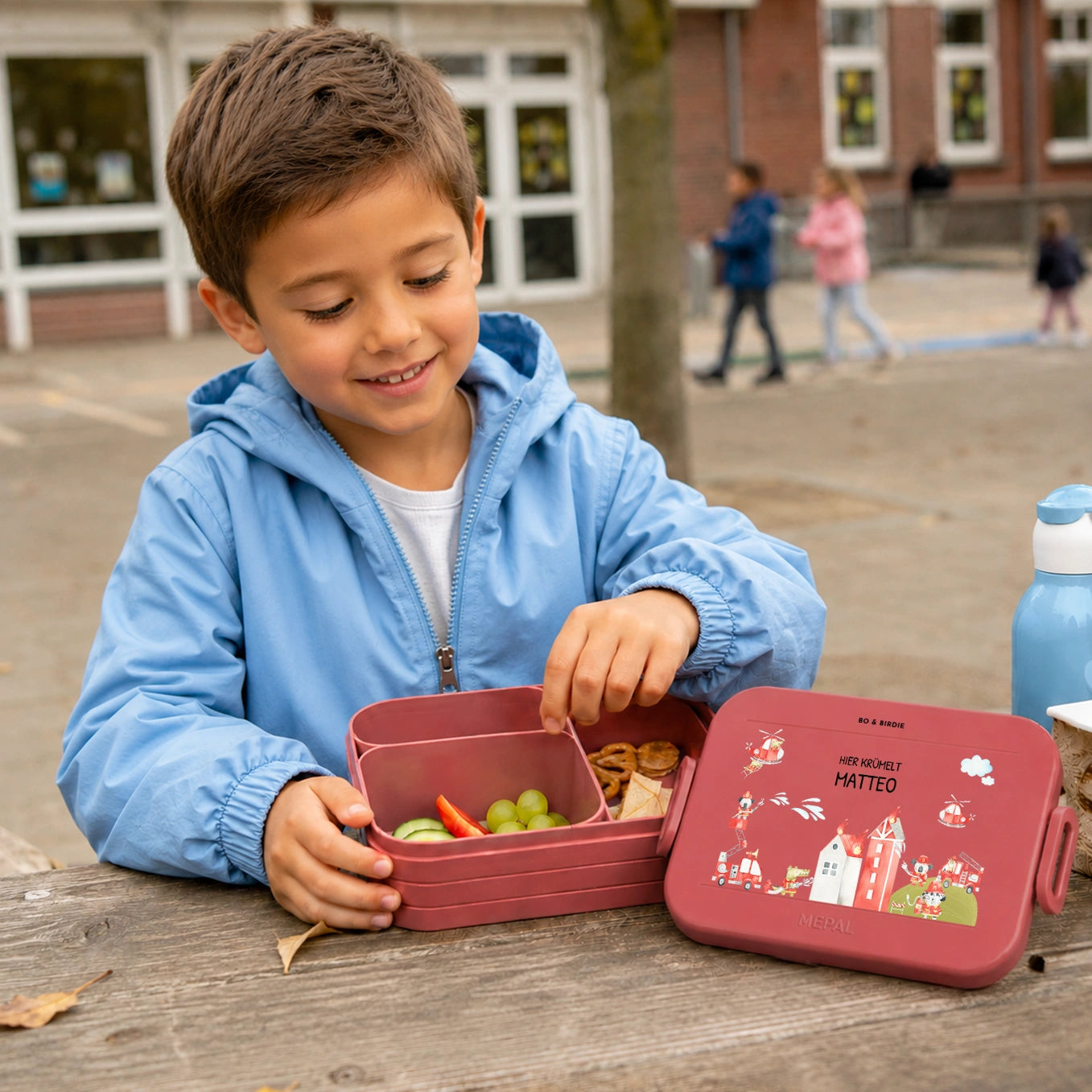 Personalisierte Mepal Bento Brotdose "Feuerwehr"