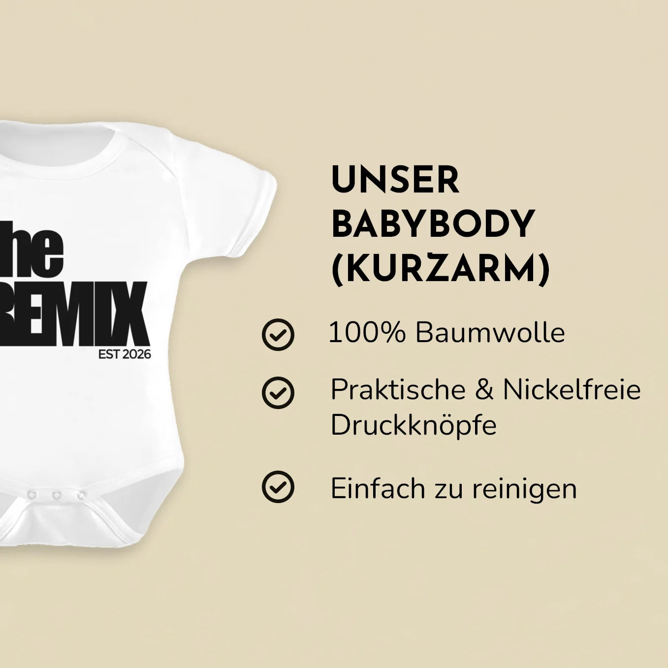Personalisierter Strampler "The Remix"
