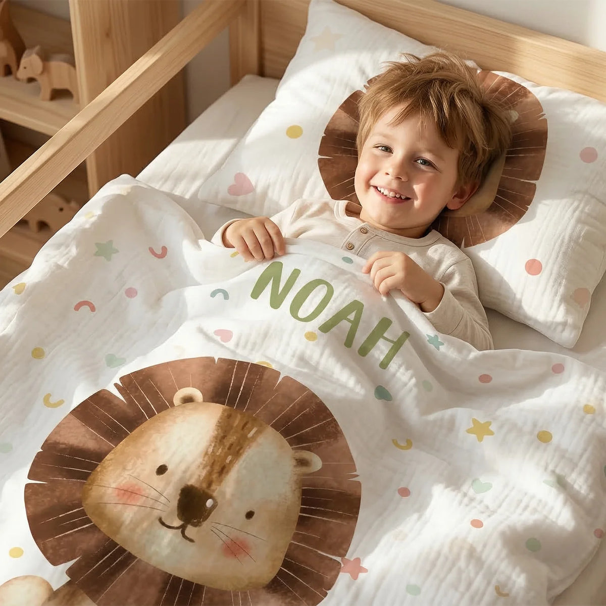 Personalisierte Kinder Bettwäsche "Lieblingstier"