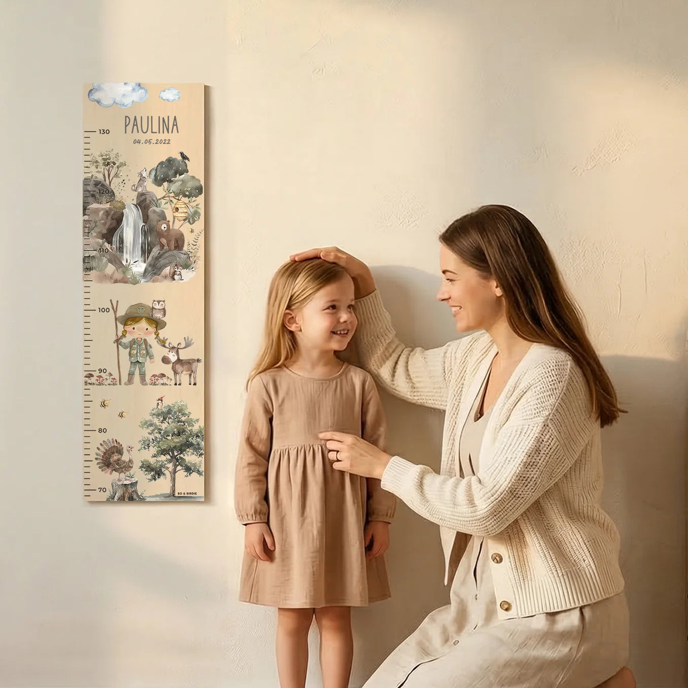 Personalisierte Messlatte "Wildnis"