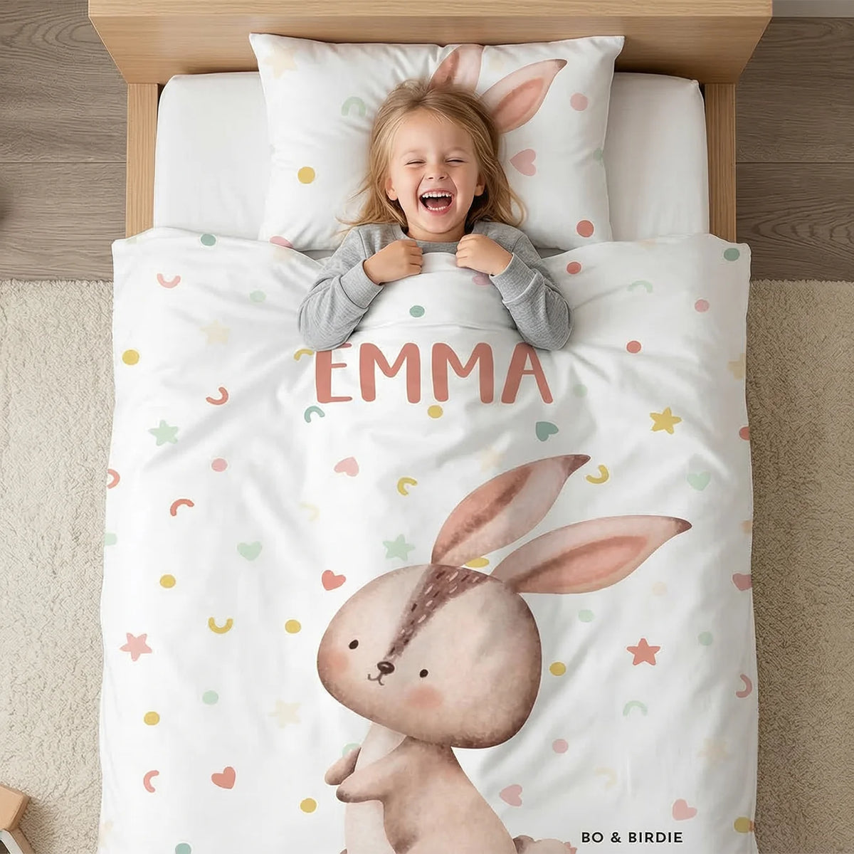Personalisierte Kinder Bettwäsche "Lieblingstier"