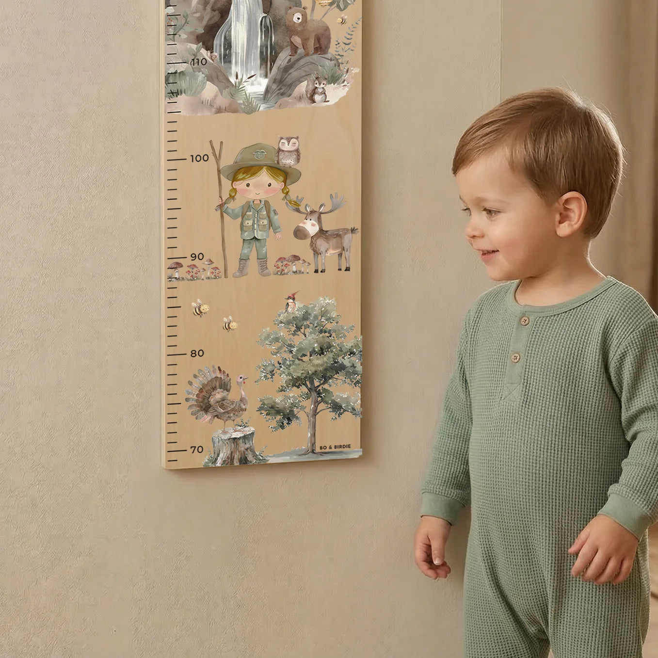 Personalisierte Messlatte "Wildnis"